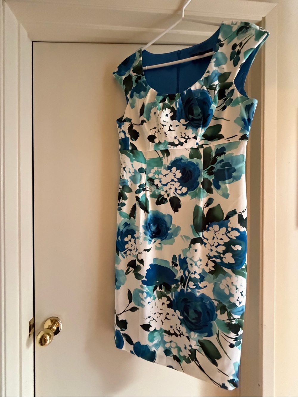 CONNECTED Apparel Midi Length Floral Print Dress Size 8